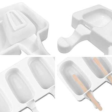 Popsicle Molds Set for Homemade Ice Cream - 2 Pack