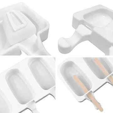 Popsicle Molds Set for Homemade Ice Cream - 2 Pack