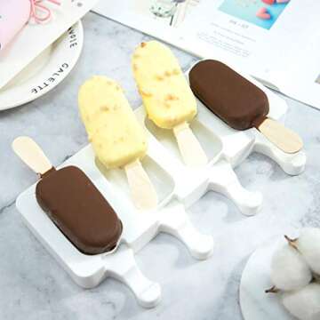 Popsicle Molds Set for Homemade Ice Cream - 2 Pack