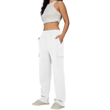 AUTUMET Womens Cargo Sweatpants Comfortable Casual Joggers