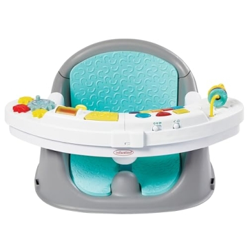 Infantino Music & Lights 3-in-1 Discovery Seat and Booster - Convertible Infant Activity and Feeding...