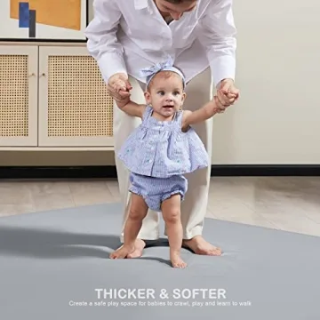 ANGELBLISS Baby Playpen Mat Self-Inflating Waterproof