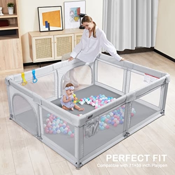 ANGELBLISS Baby Playpen Mat Self-Inflating Waterproof