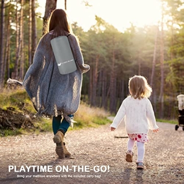 ANGELBLISS Baby Playpen Mat Self-Inflating Waterproof