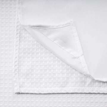 No Hooks Required Dotted Waffle Weave Shower Curtain with Snap in Liner -Extra Long 71W x 86H,Hotel Grade,Spa Like Bath Curtain,White