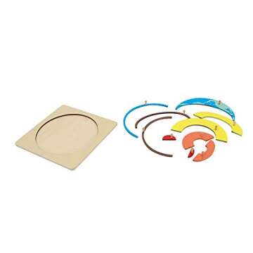 Montessori Earth Structure Puzzle for Kids Education