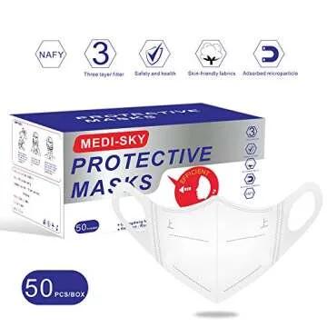 Medi-sky 3D Disposable Mask - Comfort & Safety Together