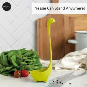 The Original Nessie Ladle by OTOTO - Soup Ladle, Cute Gifts, Funny Kitchen Gadgets, Loch Ness design, Cooking Gifts for Mom - Cute and Practical Kitchen Utensils - Unique Gifts for Women, Mothers Day