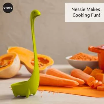 The Original Nessie Ladle by OTOTO - Soup Ladle, Cute Gifts, Funny Kitchen Gadgets, Loch Ness design, Cooking Gifts for Mom - Cute and Practical Kitchen Utensils - Unique Gifts for Women, Mothers Day