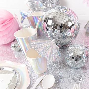 Newmemo 11pcs Disco Ball Cake Decorations for All Occasions