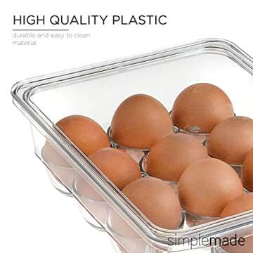 BPA Free Egg Holder with Lid - 12 Egg Storage Solution