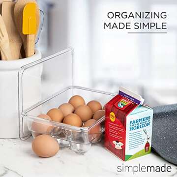 BPA Free Egg Holder with Lid - 12 Egg Storage Solution