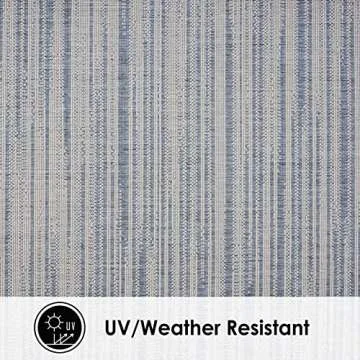 Nicole Miller New York Patio Country Wynona Indoor/Outdoor Area Rug, Blue/Beige, 7'9"x10'2" Rectangle