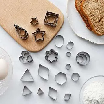 Beyond 280 Mini Tiny Cookie Cutters: 30 Stainless Steel Shapes