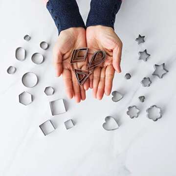 Beyond 280 Mini Tiny Cookie Cutters: 30 Stainless Steel Shapes