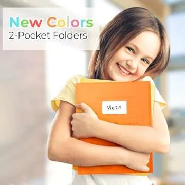 Dunwell 6-Pack Pastel 2-Pocket Folders - Durable & Stylish