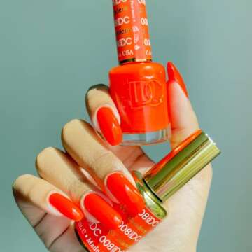 DND DC Gel Polish Set - Vibrant Orange Collection for Stunning Nails