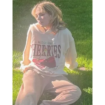 Aelfric Eden Cherries Printed Oversized Hoodie - Cozy Style