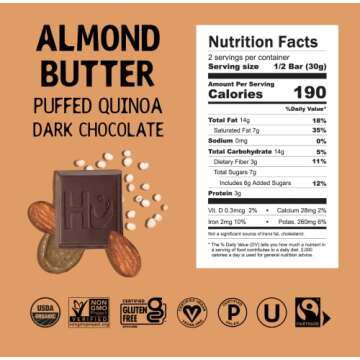 Hu Chocolate Bars | Almond Butter & Quinoa Delight