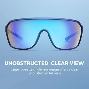 KastKing Gunnison Polarized Sports Sunglasses for Men and Women, Baseball Cycling Fishing Running Su...