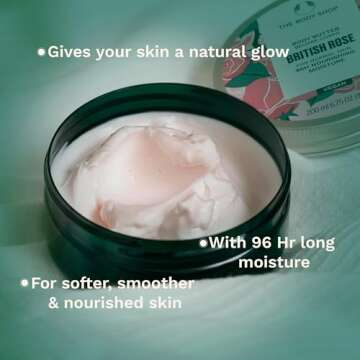The Body Shop British Rose Body Butter – Nourishing & Moisturizing Skincare for Normal Skin – Vegan – 6.75 oz