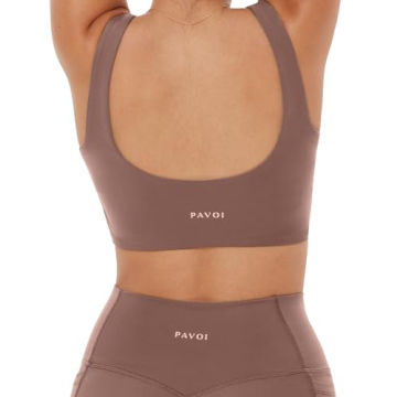 PAVOI Active Women's Sports Bra | Medium Support | Longline