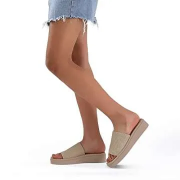 mysoft Women’s Comfortable Platform Sandals for Summer
