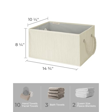 Store and Organize with StorageWorks Foldable Baskets