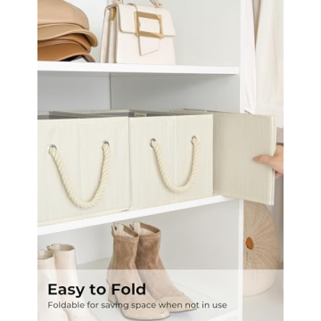Store and Organize with StorageWorks Foldable Baskets