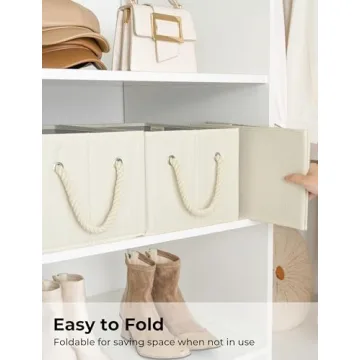 Store and Organize with StorageWorks Foldable Baskets
