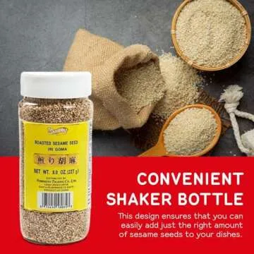 Shirakiku Roasted Sesame Seeds for Salad and Sushi Topping