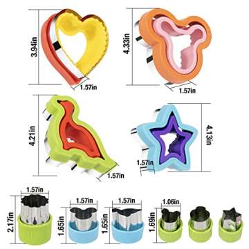 Unique 27PCS Sandwich Cutter and Sealer Set for Kids