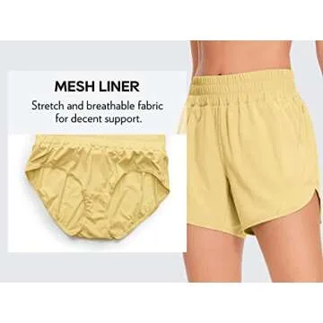 CRZ YOGA Women's Running Shorts - Quick Dry Athletic Wear