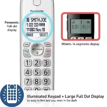 Panasonic Cordless Phone with Answering Machine and Call Blocking