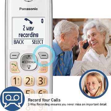 Panasonic Cordless Phone with Answering Machine and Call Blocking