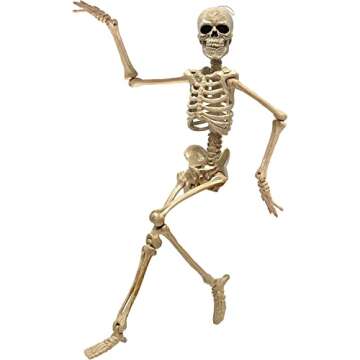 Realistic COYOAL 16" Halloween Skeleton Prop for Decor
