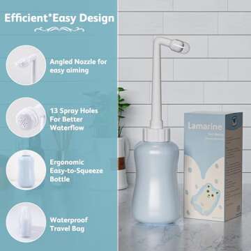 Peri Bottle for Postpartum Care and Perineal Cleansing | 12.7 OZ(Baby Blue)