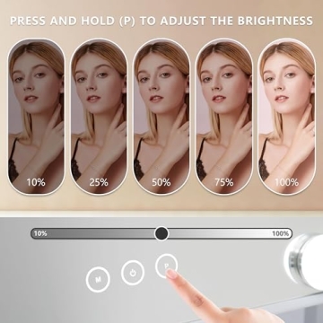 Stylish NUSVAN Vanity Makeup Mirror with Adjustable Lighting