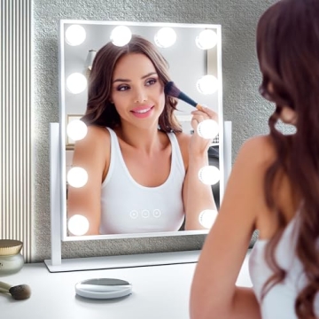 Stylish NUSVAN Vanity Makeup Mirror with Adjustable Lighting