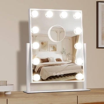 Stylish NUSVAN Vanity Makeup Mirror with Adjustable Lighting