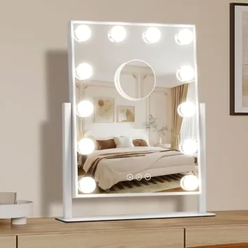 Stylish NUSVAN Vanity Makeup Mirror with Adjustable Lighting
