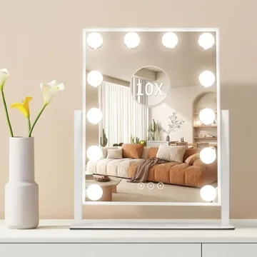 Stylish NUSVAN Vanity Makeup Mirror with Adjustable Lighting
