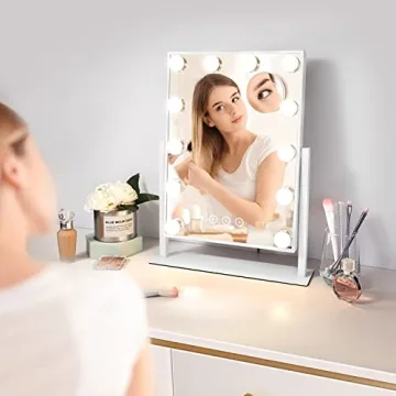 Stylish NUSVAN Vanity Makeup Mirror with Adjustable Lighting