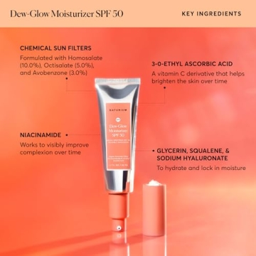 Naturium Dew-Glow Moisturizer SPF 50 for Radiant Skin