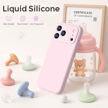 Ktele Magnetic Case for iPhone 17 Pro in Chalk Pink