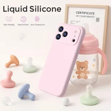 Ktele Magnetic Case for iPhone 17 Pro in Chalk Pink