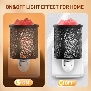 YUWENUS Elegant Wax Melt Warmer for Home and Gift