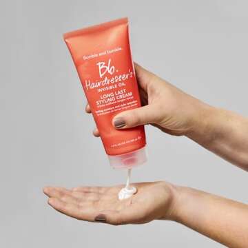 Bumble and bumble. Hairdresser's Invisible Oil Long Last Styling Cream | Hydrating, Anti Frizz, Color Safe | Curly, Wavy, Straight | With Argan Oil, Coconut Oil + Grapeseed Oil, 6.7 Fl Oz