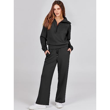 ANRABESS Women 2 Piece Sweatsuit Set - Chic Comfort