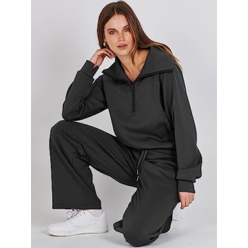 ANRABESS Women 2 Piece Sweatsuit Set - Chic Comfort